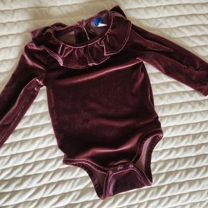 Girls velvet top